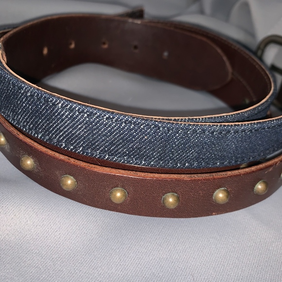 Dolce&Gabbana Brown D&g Denim and Leather Belt main image 6
